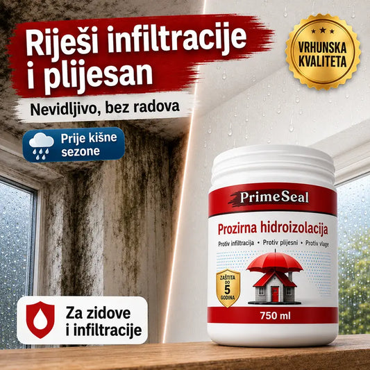 PrimeSeal – Prozirni brtvilo protiv vlage i curenja