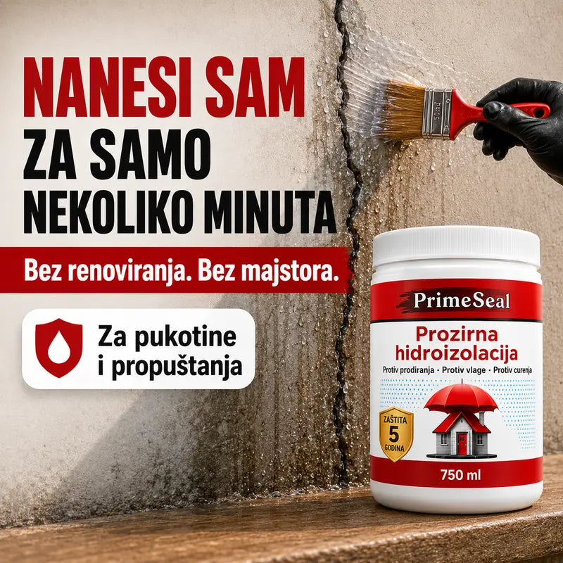 PrimeSeal – Prozirni brtvilo protiv vlage i curenja
