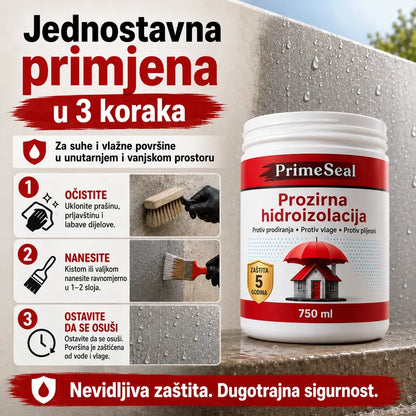 PrimeSeal – Prozirni brtvilo protiv vlage i curenja